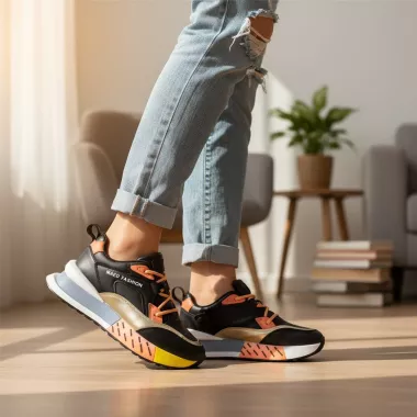 Adidasi dama casual negri CL2312 n12-2